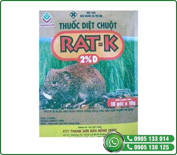 Thuốc diệt chuột Rat-K 2%D